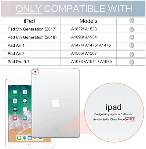 Lalumix iPad 2 Esetében,iPad 6. Generációs Esetben 2018-as,5. Generációs iPad Esetében 2017,iPad 9.7 az Esetben,iPad Air