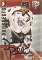 Dan Paille Guelph Vihar - OHL 2004-Ben A Játék Heroes and Prospects Dedikált Kártya. Ez a tétel jön egy eredetiséget igazoló