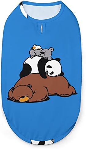 Medve Panda Koala Háziállatok Mellény Kutya Tartály Tetején Aranyos Kisállat Ruha Ujjatlan T-Shirt a Kiskutya, Macska L