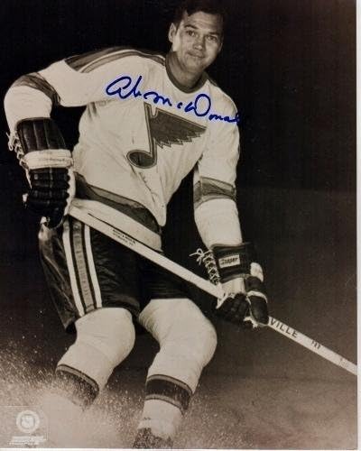 Ab McDonald Aláírt - Aláírt a St. Louis Blues-ban 8x10-es hüvelyk Fotó - Dedikált NHL-Fotók