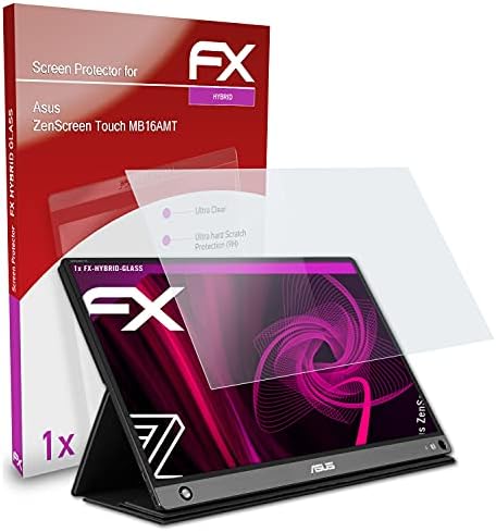 atFoliX Műanyag Üveg Védőfólia Kompatibilis az Asus ZenScreen Érintse meg MB16AMT Üveg Protector, 9H Hibrid-Üveg FX Üveg