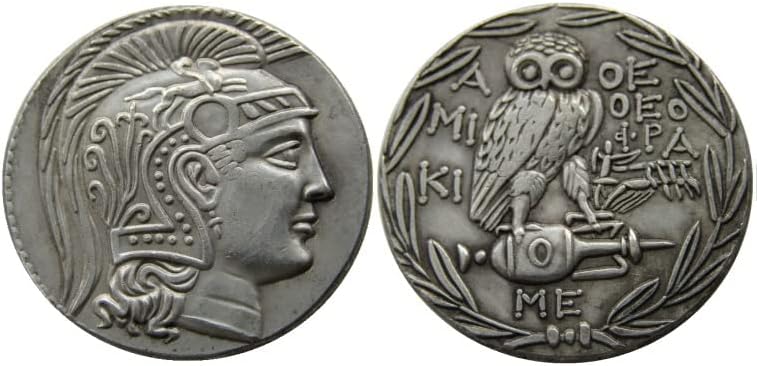Ezüst Dollár Ókori görög Érme Külföldi Másolás Ezüst Bevonatú Emlékérme G42S