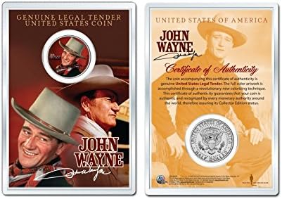 John Wayne - Herceg Hivatalos JFK Fél Dollár USA Érme Prémium Jogosultja