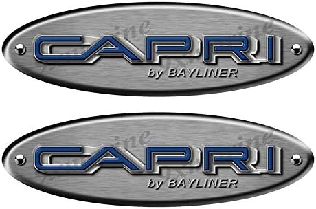 Bayliner Capri Ovális Matrica Szálcsiszolt Fém Nézd