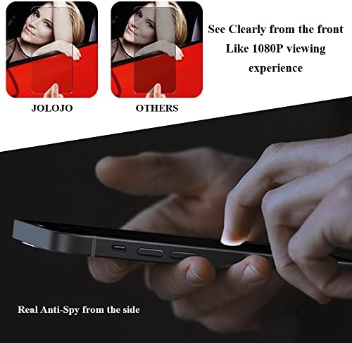 JOLOJO 2 Csomag 25° Privacy Screen Protector Edzett Üveg [Buborék/pormentes Igazítás Kit] - Kompatibilis iPhone 14 Pro Max