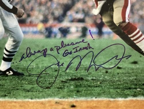 Joe Montana Aláírt Fotó 16x20 49ers HOF Auto Megy Ír Felirat Eltávolítása SZÖVETSÉG - Dedikált NFL-Fotók
