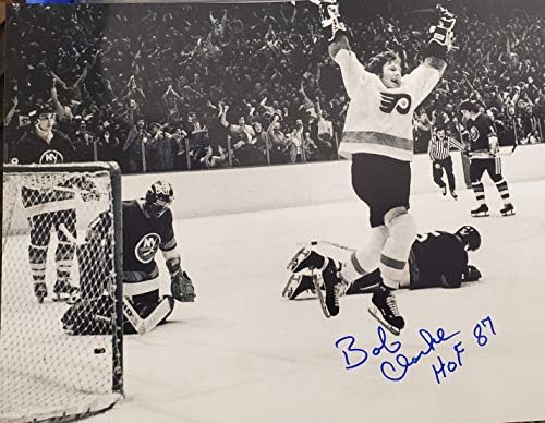 Dedikált Bobby Clarke 11x14 Philadelphia Flyers Fotó COA