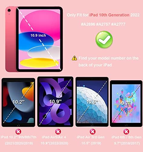 iPad 10 Generáció az Esetben, CCMAO iPad Esetében 10 Generáció 2022 10.9 Hüvelyk Képernyő Védő & tolltartó & Kitámasztó,