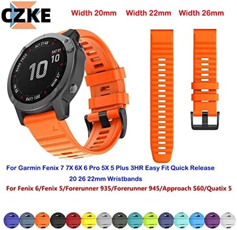 BRART Szilikon Okos Watchband A Garmin Fenix 7 7 X 7-ES 6X 6 Pro 5X 5 Plusz 3HR Easy Fit gyorskioldó 20 26 22mm Karszalag