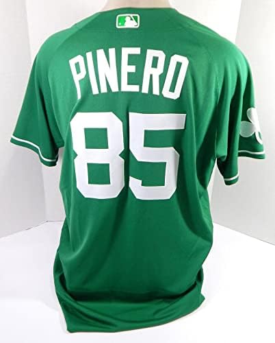 2020 Detroit Tigers Daniel Pinero 85 Játék Kiadott Zöld Jersey-i St. Patrick 48 71 - Játék Használt MLB Mezek