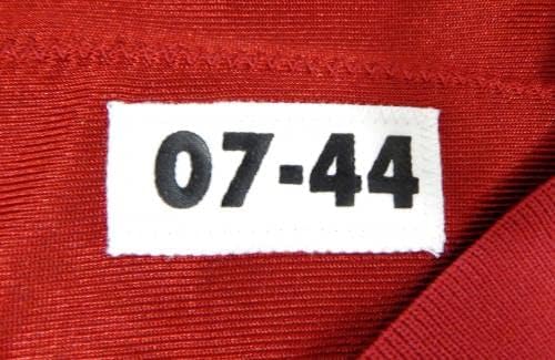 2007-ben a San Francisco 49ers Maurice Hicks 43 Játék Kiadott Piros Mez 44 DP28712 - Aláíratlan NFL Játék Használt Mezek