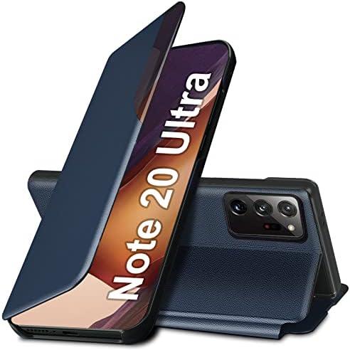 Megjegyzés: 20 Ultra Flip tok Samsung Galaxy Note 20 Ultra 5G az Esetben, Tisztán Vékony Bőr Borító Samsung Note 20 Ultra