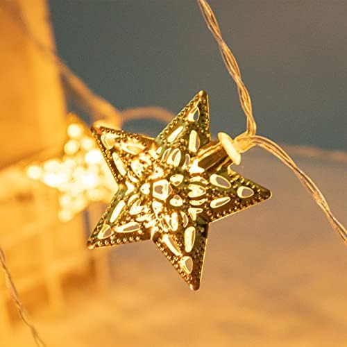 Vigdur 10Ft Csillag String Világítás - 20 Led Csillagos tündérfény elemes Időzítő Beltéri Karácsonyi Fények, a Hálószoba