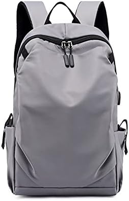 WEIY-Utazás, szabadidő hátizsák, USB töltő port, vízhatlan szürke hátizsák
