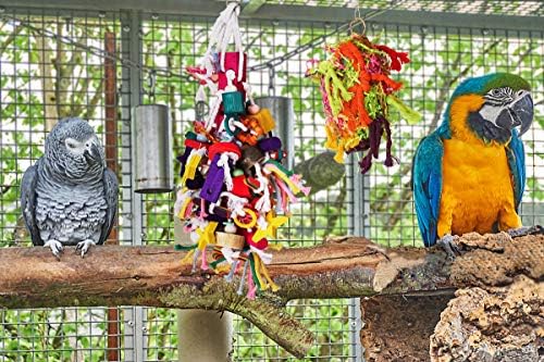 BWOGUE Nagy Papagáj gumicsontot Madár Rágás Játék Színes Fa Tömb, Könnyezés Játékok Afrikai Szürke Arák Kakadufélék Eclectus