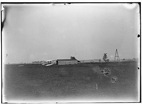 HistoricalFindings Fotó: Wright Fivérek,Huffman Prairie,Dayton,Ohio,Repülőgép,Hangár,Légi Közlekedés,1905