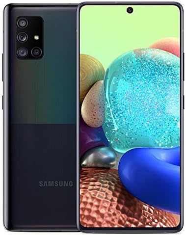 Samsung Galaxy A71 A716U 5G 128GB, GSM Nyitva, Hasáb Kocka Fekete (Felújított)