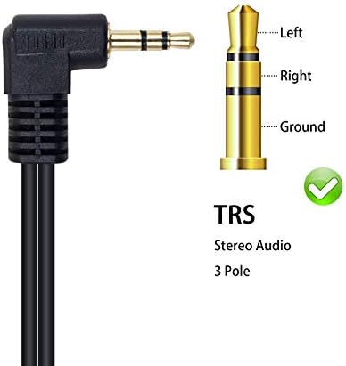 Poyiccot 3,5 mm-es Fejhallgató-Elosztó Adapter Audio Splitter 3,5 mm-es Férfi, 2 Női Kábel, 90 Fokos 3,5 mm-es Kettős Fejhallgató
