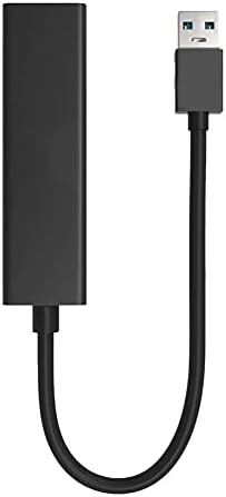 Csatlakozók USB 3.0 Gigabit Ethernet LAN RJ45 1000Mbps Hálózati Adapter 3 Port Hub a Mac a PC-Kapcsoló (Szín: Fekete)