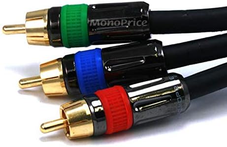Monoprice Video Koaxiális Kábel - 25 Méter - Fekete | 18AWG CL2 Prémium 3-RCA Alkatrész RG6-U
