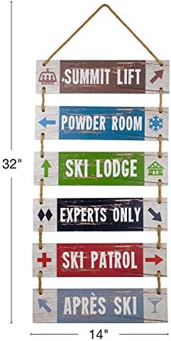 EXCELLO GLOBÁLIS TERMÉKEK Nagy Falon Lógó Tábla: Rusztikus Fa Dekoráció (Csúcs Lift, mosdó, Ski Lodge-ban, a Szakértők Csak